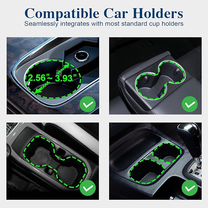Car Cup Holder Expander, Cup Holder Extender Adapter with Expandable Arm and Adjustable Base, Compatible with Yeti Ramblers 14-64oz, Hydro Flasks 18-64oz Most Coffee Mugs Bottles & Cups - Image 2