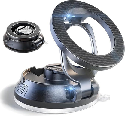 Magnetic Suction Cup Phone Holder for Magsafe, [88+LBS Ultra Grip & 2800gf Magnetic Power] 360° Adjustable Car Phone Mount, Cell Phone Holders for Your Car for iPhone 17 16 15 14 13 12 Series by SUPERONE