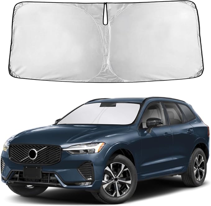 Autovir Windshield Sun Shade Fit for 2018-2024 2025 2026 Volvo Xc60 | Sunshade, Front Car Window Shades Sun Visor, Blocks UV Rays & Heat, Car Accessories by Autovir
