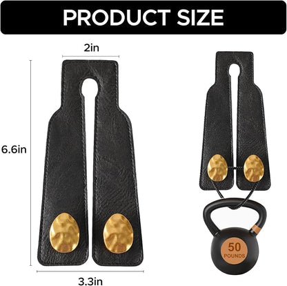 Leather Car Purse Hook for Headrest, 2 Pack, Black-Gold | Twin Hooks Headrest Hangers, 2/4 Pack, No-Slip, Scratch-Proof, Holds Purses, Backpacks, Grocery Bags, Car Organizer Gift - Image 2