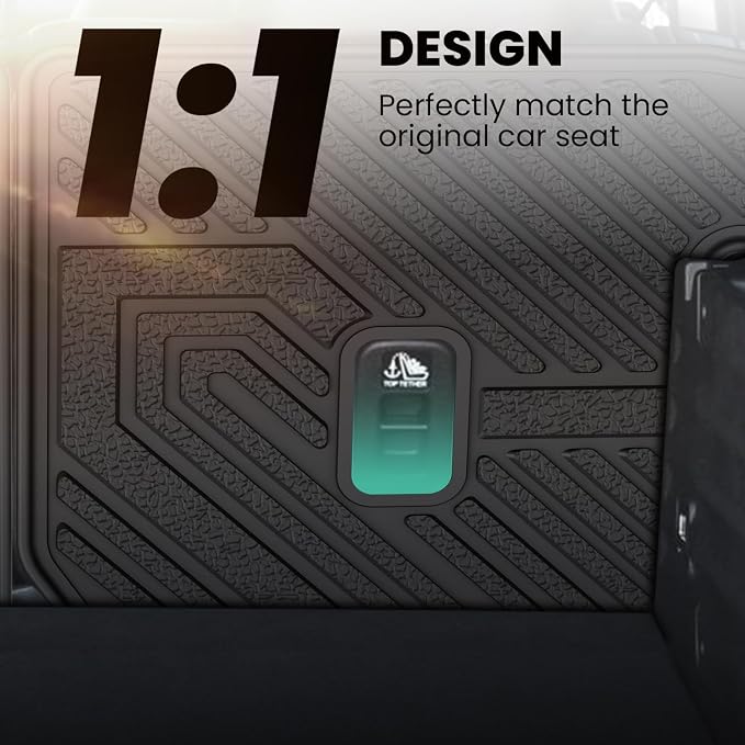 LASFIT Rear Seat Back Protector for Honda Passport 2026 | All Weather TPE Pet Friendly Custom Fit Passport Second Row Back Seat Cover Mat Liner Accessories, Black - Image 3