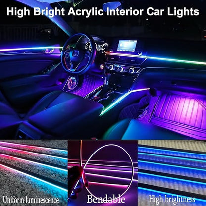 Interior Car LED Strip Lights, Acrylic LED Lights for Car with Dynamic Dreamcolor Chasing, 10 in 1 175 inches 593 LEDs Ambient Lighting Kits Music Sync Wireless APP and Remote Control - Image 5