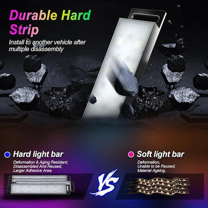 LED Car Lights Interior Footwell Lighting for Trucks Inside Decoration | Lights for Car Accessories with APP Control Music Sync Multicolor Cigarette Lighter DC 12V - Image 5