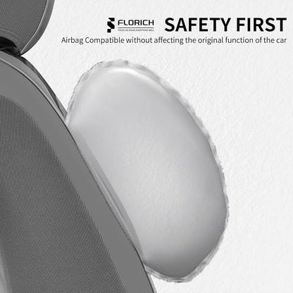 FLORICH Car Seat Covers Front Seat Waterproof Faux Leather Seat Covers for Cars Premium Breathable Car Seat Protector Interior Covers Non-Slip Universal Fit for Most Car Truck SUV, Gray&Black - Image 6