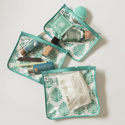 Tiny Twinkle Diaper Bag Organizing Pouches|3 Pack Mess-Proof Clear Front Travel Organizer Bags&TSA Approved Toiletry Bag Set for Baby and Mom Essentials - Image 2