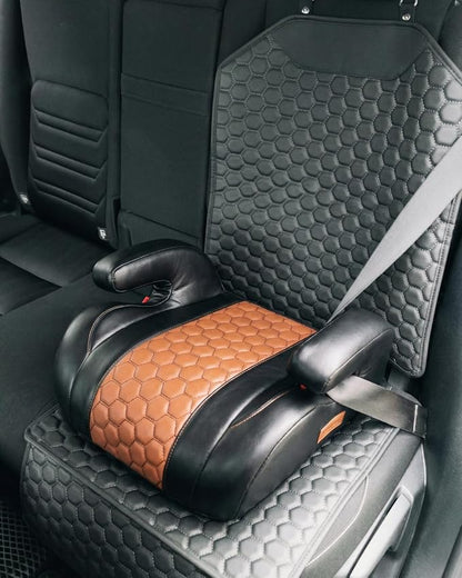 Set Seat Back Organizer & Car Seat Protector Hexy Waterproof & Non-Slip Protector for Child Car Cushion for Leather and Fabric Seats (Black) - Image 7