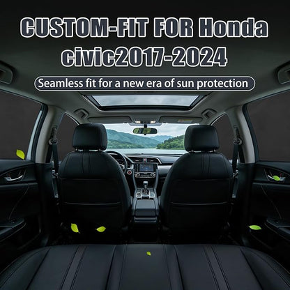 ZATOOTO Magnetic Honda Civic Sun Shade 2017-2024, Privacy & Cool, 4 Pack | Effective Sun Blocking. Magnetic Mount for Steel Frames. Great for Family Camping. Full Privacy Protection. - Image 7