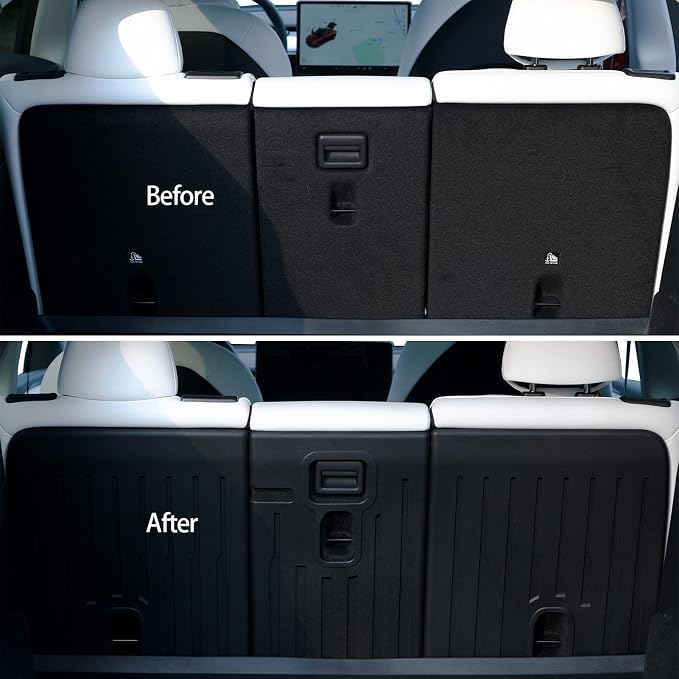 for Tesla Model Y Rear Seat Back Cover Seatback Liner Backrest Protector Accessories 5-Seater 2020 2021 2022 2023 2024 - Image 6