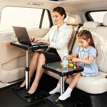 Car Seat Tray Table, Adjustable Car Laptop Desk for Travel, Work & Eating | Car Tray,Car Desk for Laptop,Multi-Function Travel Tray,Portable Car Table,for Front Passenger/Rear/Driver Seat by PNZOZO