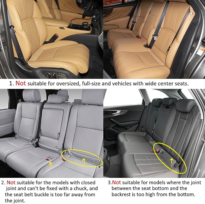 West Llama Linen Car Seat Covers,Bottom Seat Covers for Cars Include 1 Pair Front Driver Seat Pad Mat and 1 Rear Bench Cover Universal Fits 90% Vehicles,SUVs,Cars,Sedans(3Piece-Gray) - Image 2