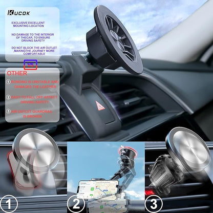 Chevrolet Malibu Phone Mount for MagSafe, Exclusive Fit for Chevrolet Malibu 2016-2025, Fit for MagSafe iPhone 15/14/13/12/Mini Series, Super-Strong Magnet for Chevrolet Malibu Accessories - Image 4