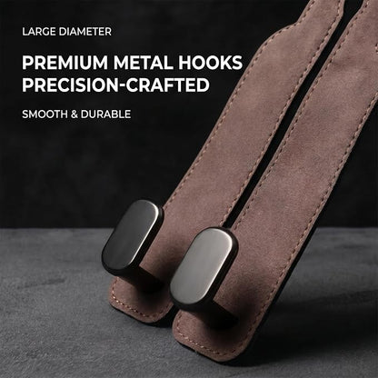 GoldenLife Headrest Hooks for Car, 2 Pack Premium Car Bag Hooks | Secure Heavy-Duty, Elegant & Universal Fit Car Hooks for Purses Handbags Grocery & Backpacks (Brown) - Image 2