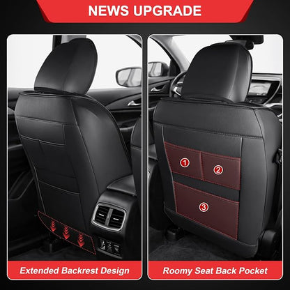 TTX LIGHTING Custom Fit for Chevrolet Equinox Front Seat Covers | 2018-2024 | 2-Seats | Original Seat Pattern | Full Coverage | Easy Install | Waterproof | Faux Leather - Image 4