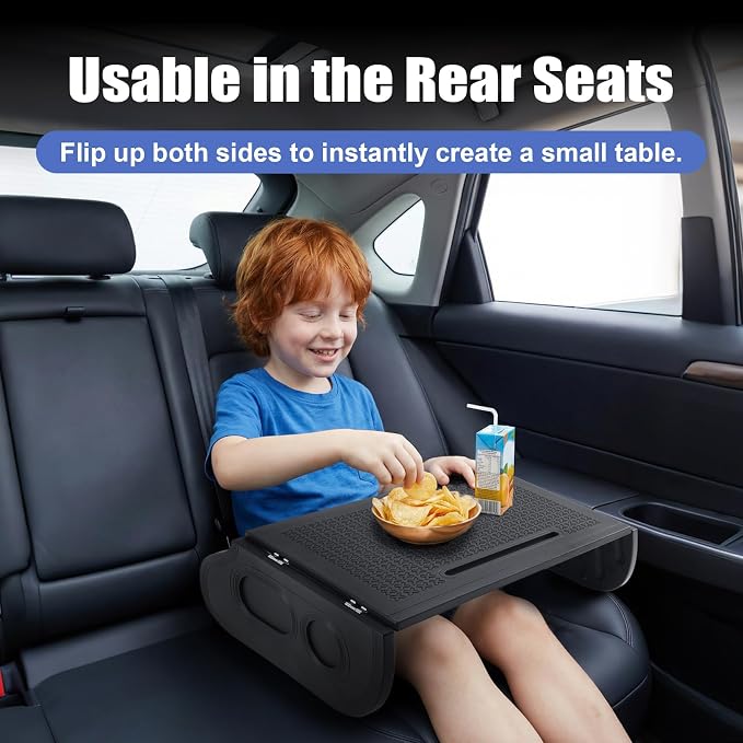 GearUp Universal Car Table Tray for Eating Foldable Car Desk for Laptop | Fits Most Vehicle Models, PE Material, 22lbs Load Capacity, Stable Support, Mobile Work, Easy Storage - Image 5