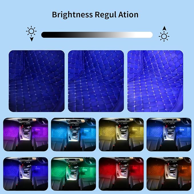 LED Lights for Car,Ambient Lights for Car,Car Footwell Lights,Car Ambient Light,16 Million Colors Music Sync,DIY Mode Multicolor LED Interior Lights for Cars,Trucks,SUVs,12V Power - Image 6
