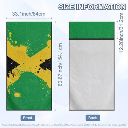 SEANATIVE Jamaican Flag Print Car Seat Towel Covers - Breathable Sweat Absorbing Automotive Seat Protectors for Gym, Camping & Pet Transport (Fits SUV/Truck) - Image 7
