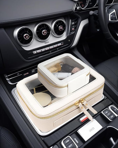Clear Mahjong Tile Bag, Makeup Bag Set Travel Makeup Case Clear Cosmetic Travel Bag Small Makeup Organizer Mini Make Up Pouch for Purse Waterproof Toiletry Bag Portable Car Essentials Car Organizer - Image 7