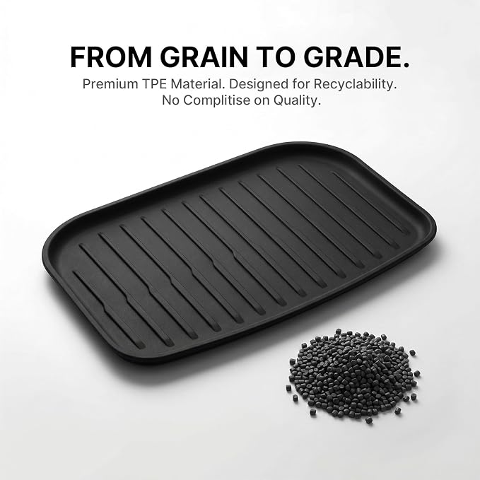 Cargo Liner for Tesla Model Y Juniper Trunk Mat Frunk Front & Rear Trunk Tray Mats All Weather Protector Anti-Slip TPE Accessories 2025 2026(3PCS) - Image 8