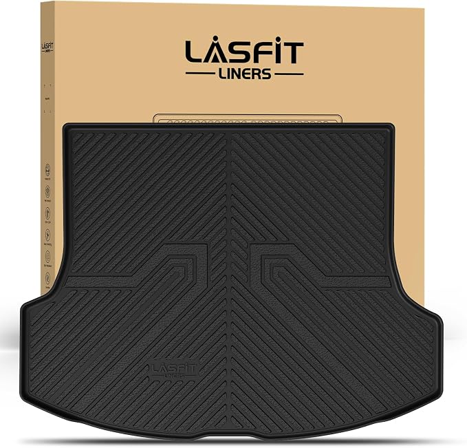 LASFIT Cargo Mat for 2023-2026 Lexus RX RX350 RX350h RX500h, Black | All Weather RX350 RX350h Custom Fit TPE Cargo Liner, Full Coverage Secure-Fit Trunk Liner, Easy to Wash by LASFIT