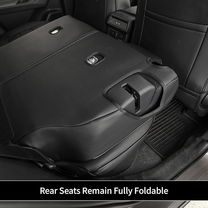 EKR Rav4 Seat Covers Custom Fit for Toyota Rav4 (Hybrid) SE/XSE 2026, Car Seat Cover Full Set for SUV,Factory-Style Interior Upgrade, Easy-Wipe Protection,Faux Leather(Black) - Image 7