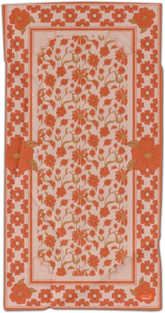 Sprints Athletic Running Towel, Full-Sized, Car Seat Cover - Performance Microfiber (Peaches & Pleasures the Small Kind) - Image 5