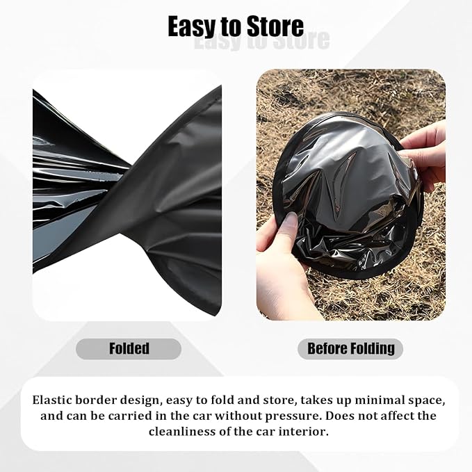 4PCS Car Window Shade, Static Suction Front Rear Side Window Sun Shield Block UV Rays & Heat Glare, Foldable Auto Sunshade Cover for Baby Sleeping, Universal for SUV Van Truck - Image 4