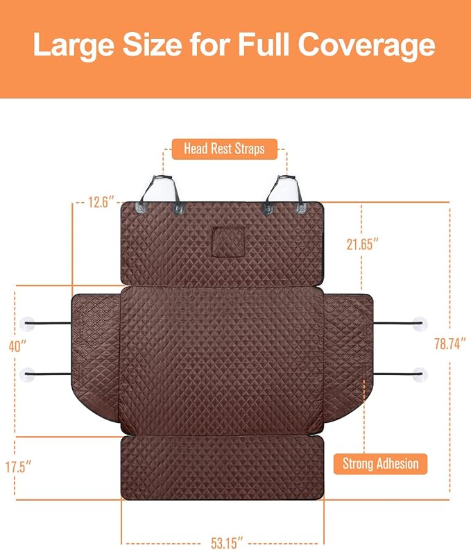SUV Cargo Liner for Dogs, Trunk Cover with Bumper Flap Protector | Waterproof Pet Cargo Cover with Side Flaps, Dog Car Seat Cover with Non-Slip Mat, Prevents Scratches, Pet Hair, Mud, and Dirt - Image 5