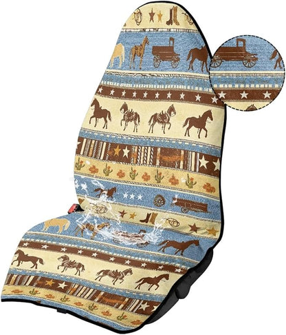 Aztec Western Horse Car Seat Towel Cover After Gym Sweat Carseat Protector for SUV Vehicle Sedan Truck Replacement Athletic Running Towel for Hiking Travel Beach - Image 3