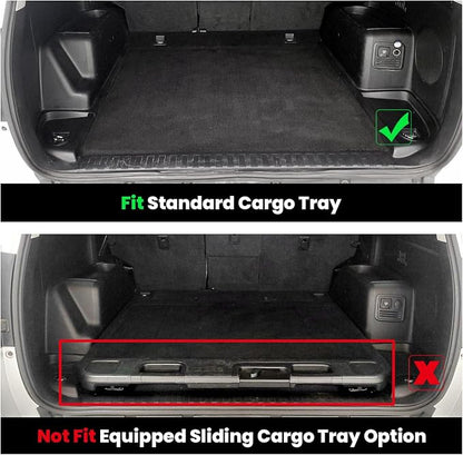 LASFIT Cargo Mat for Toyota 4Runner 2013-2024 (Only Fit 5-Seats) | Fit W/O Sliding Cargo Tray, All Weather Custom Fit Anti-Slip Pet Friendly TPE Trunk & Backrest Mats for 5th Gen 4Runner - Image 2