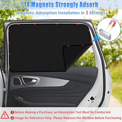 ZATOOTO Car Window Cover for Privacy,Soft Suede for Durable,16.69×31.5in | Stay Cool & UV Protection, For Baby Back Window Sunshade, Light Blocking Sun Shades for Camping Eating and Rest - Image 4