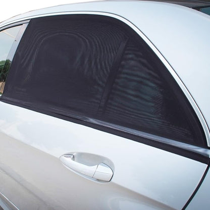 TFY Universal Car Side Window Sun Shade - Protects Your Kids from Sun Burn - Double Layer Design - Maximum Protection - Fit Most of Vehicle - 2 Pieces (Regular Contoured Window) | Universal Fit | Dual Layer | Glare reduction | Easy installation | Light... - Image 7