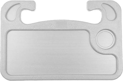 Steering Wheel Tray,Car Table Food Trays for Eating,Laptop Mount,Cars Desk for Driver,Fit Most Auto Vehicle Steering Wheels (Gray, Medium) by LoyaGour
