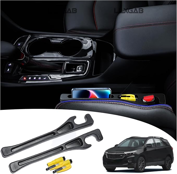 【Compatible with Chevy Equinox】 Car Seat Gap Filler | No Drop Seat Guard Compatible with Chevy Equinox Accessories Drop Seat Guards for Cars(2Pcs) Car Escape Tool(2Pcs) by OfficialFlagship