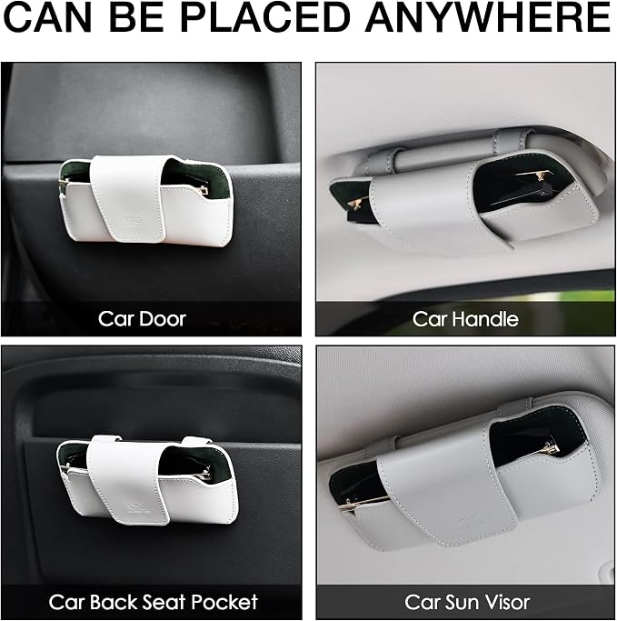 Sunglass Holder for Car Visor Glasses Case Non-Slip Clip Universal for Sunglasses Eyeglasses Car Interior Accessory - Image 5