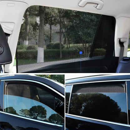 Mesh Car Side Window Shades with Magnets,Block UV Protection Cars Privacy Shades,Privacy Curtains for Napping Mosquito Repelling,Back Window Covers for Car - Image 5