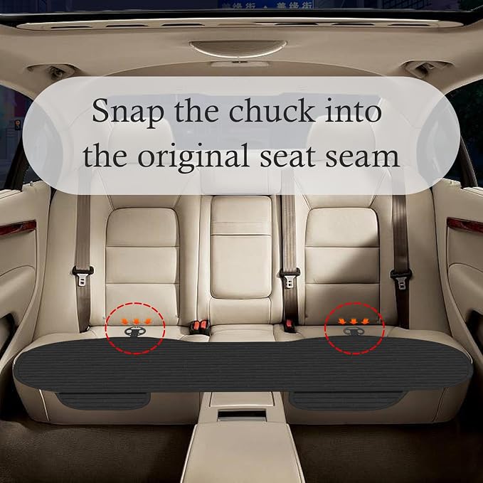 Car Back Seat Cover,Non-Slip & Breathable Bench Seat Cover with Side Pockets for Car Storage & Protecting Interiors,Universal All-Season Seats Back Protector for Most Cars,SUVs (Rear Seat Cover) - Image 7