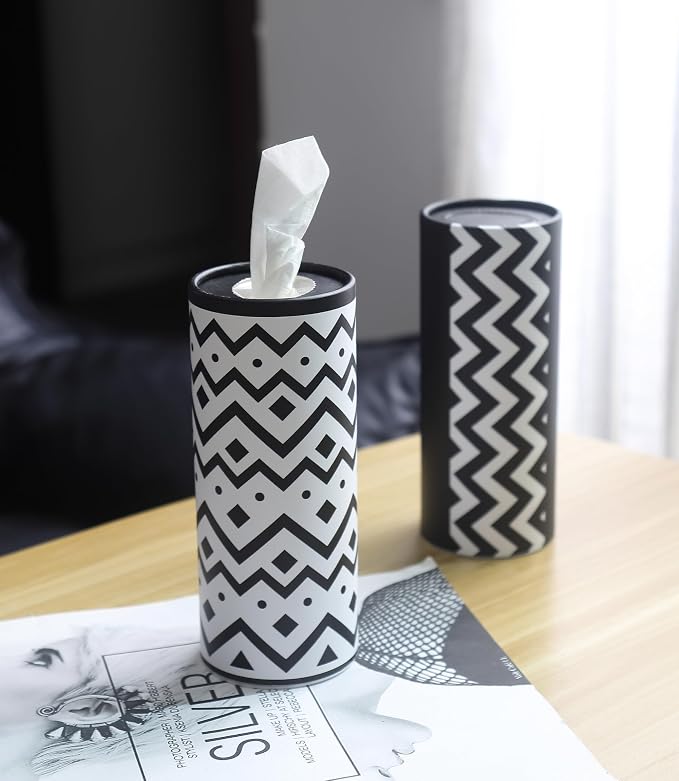 Small Car Tissues Holder with Facial Tissues - 4PK - Tisses for Car Travel Tissue Tubes Box Container Cylinder for Vehicle Cup Holder - Image 4