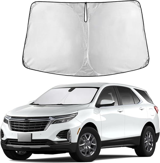 Autovir Windshield Sun Shade Fit for 2018-2022 2023 2024 Chevrolet Equinox | Sunshade, Front Car Window Shades Sun Visor, Blocks UV Rays & Heat, Car Accessories by Autovir