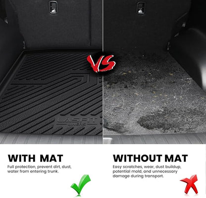 LASFIT Cargo Mat for Honda CR-V 2017-2022 (Only Gasoline) | Custom Fit Trunk Mat, All Weather TPE, Kid & Pet Friendly, Easy Clean for Family Use (Tray in Lower Position) - Image 6