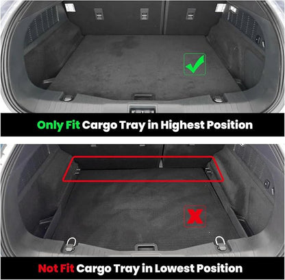 LASFIT Cargo Mat for Ford Mustang Mach-E 2021 2022 2023 2024 2025 2026 | Custom Fit Trunk Base Upper Position Liner All Weather Protector TPE One-Piece Design Easy Installation & Clean, 1pc Black - Image 2