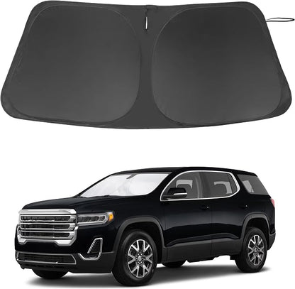 Windshield Sun Shade for 2017-2023 GMC Acadia Accessories | Full covered for windshield, Foldable & Durable, Block UV Rays, Reduce Heat, Easy to install, Keep Car Cooler by LHFLIVE