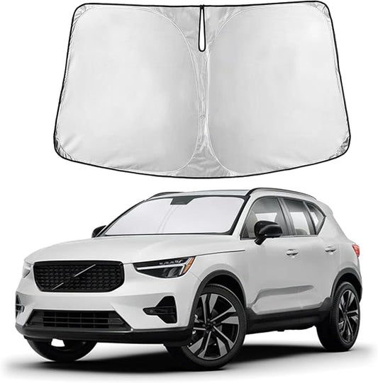 Autovir Windshield Sun Shade Fit for 2019-2024 2025 2026 Volvo Xc40 | Sunshade, Front Car Window Shades Sun Visor, Blocks UV Rays & Heat, Car Accessories by Autovir