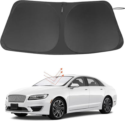 Windshield Sun Shade for 2013-2020 Lincoln MKZ Accessories | Full covered for windshield, Foldable & Durable, Block UV Rays, Reduce Heat, Easy to install, Keep Car Cooler by LHFLIVE