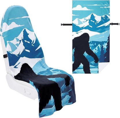 Car Seat Towel Cover, Universal 63x32in Seat Cover with Buckle Strap, Non-Slip Washable Seats Towel Covers, Portable Car Seats Protector for Gym Yoga Swimming Beach Workout Sports by Datanly