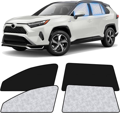 ZATOOTO Car Window Shades for Toyota RAV4 2019-2024,Baby Sleeping Camping | 4 Pcs Magnetic Car Window Covers, 100% UV Protection Foldable Privacy Curtains Side Window Sun Shade for Baby Breastfeeding - Image 7