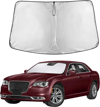 Autovir Windshield Sun Shade Fit for 2011-2024 2025 2026 Chrysler 300 | Sunshade, Front Car Window Shades Sun Visor, Blocks UV Rays & Heat, Car Accessories by Autovir