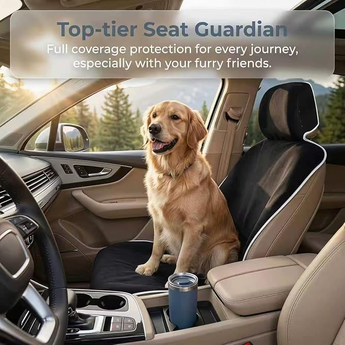 Waterproof Stain Resistant Towel Car Seat Covers | Universal Non-Slip for Gym Workout, Swimming, Beach and Workout Outdoor , Machine Washable(Black,2 Pack) - Image 2