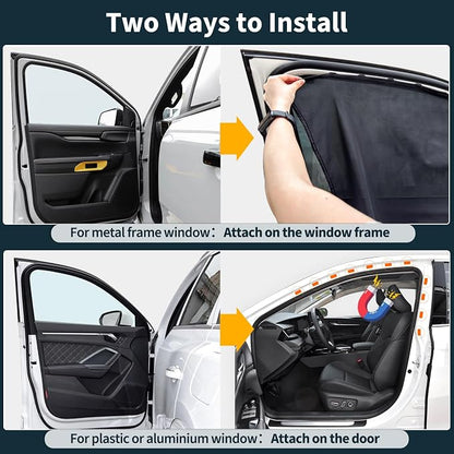 Magnetic Car Side Window Sunshade for Camper Vans Passenger Vans Front Window Shade for Driving Large Size Fit Benze Sprinter, Promaster Cargo Van, Ford Transit - Image 7