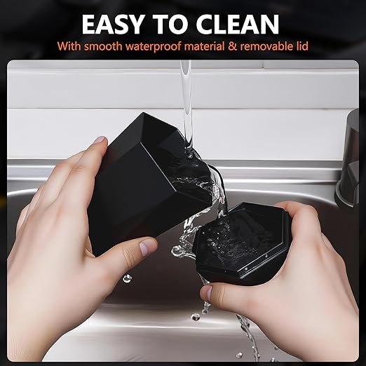 Car Trash Can with Lid, Leakproof, 30 Trash Bags, Black, 2 Pack | Small Garbage Can for Car, Car Accessories for Interior, Multipurpose Organizers and Storage Solutions for Home, Office - Image 5