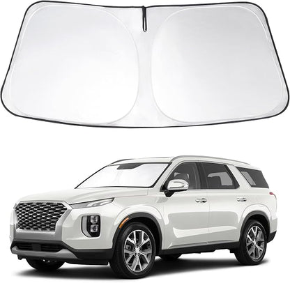 Windshield Sun Shade Sunshade for 2020-2026 Hyundai Palisade | Full covered for windshield, Foldable & Durable, Block UV Rays, Reduce Heat, Easy to install, Keeps Car Cooler by LHFLIVE